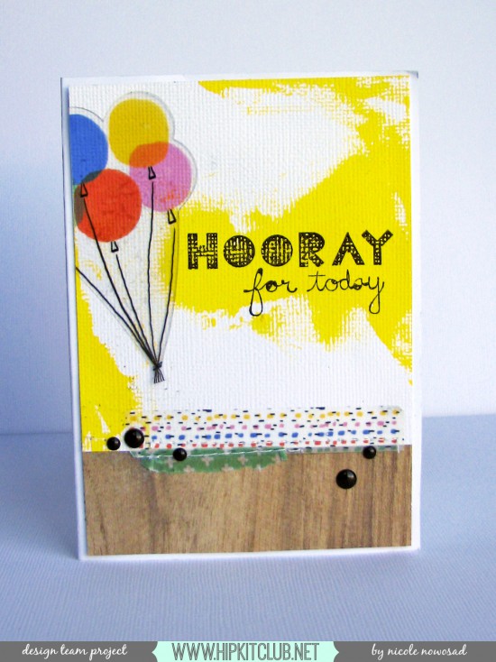 Hooray for today card